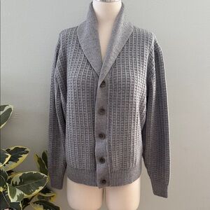 BRAX Feel Good Gray Cardigan Sweater ~ XL